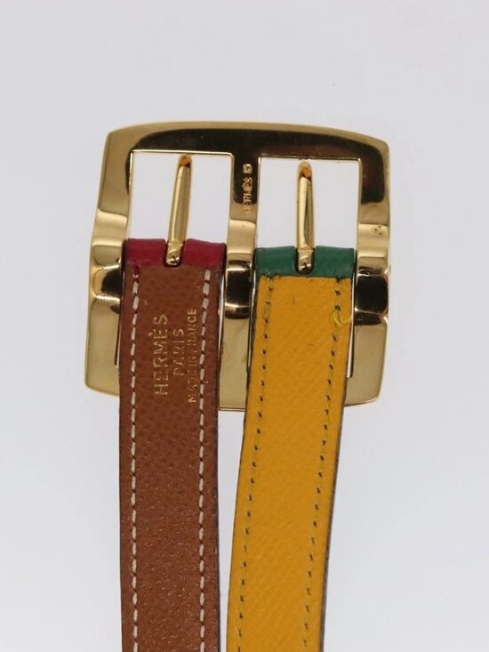 HERMES Belt Leather 28.3\